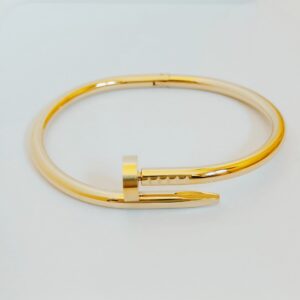 golden nail bracelet